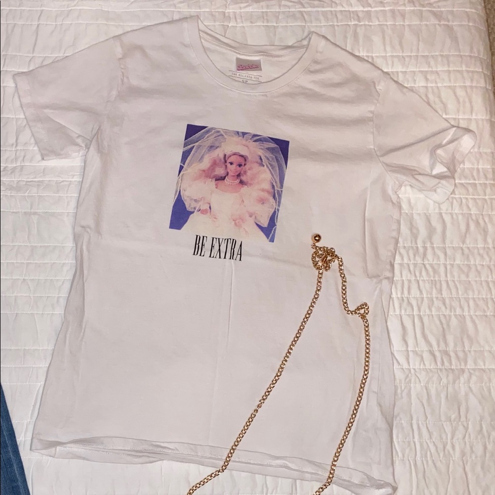 Barbie White tee